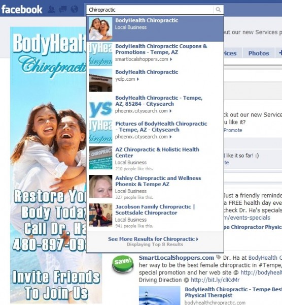 Facebook social search