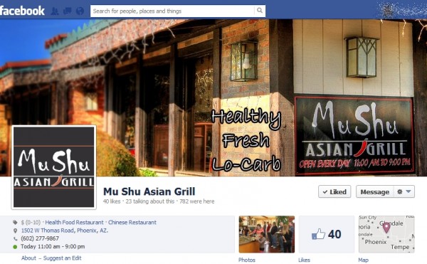 Mu Shu Grill Facebook Fanpage Setup