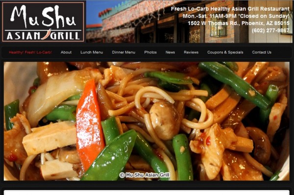 Mu Shu Asian Grill Menu